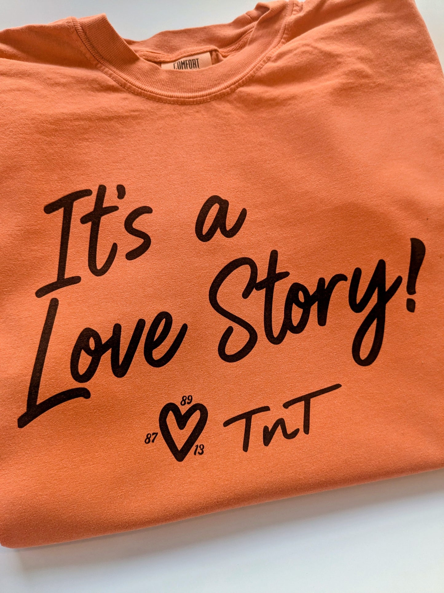 It’s a Love Story T-Shirt | Orange Era Engagement Swiftie Shirt