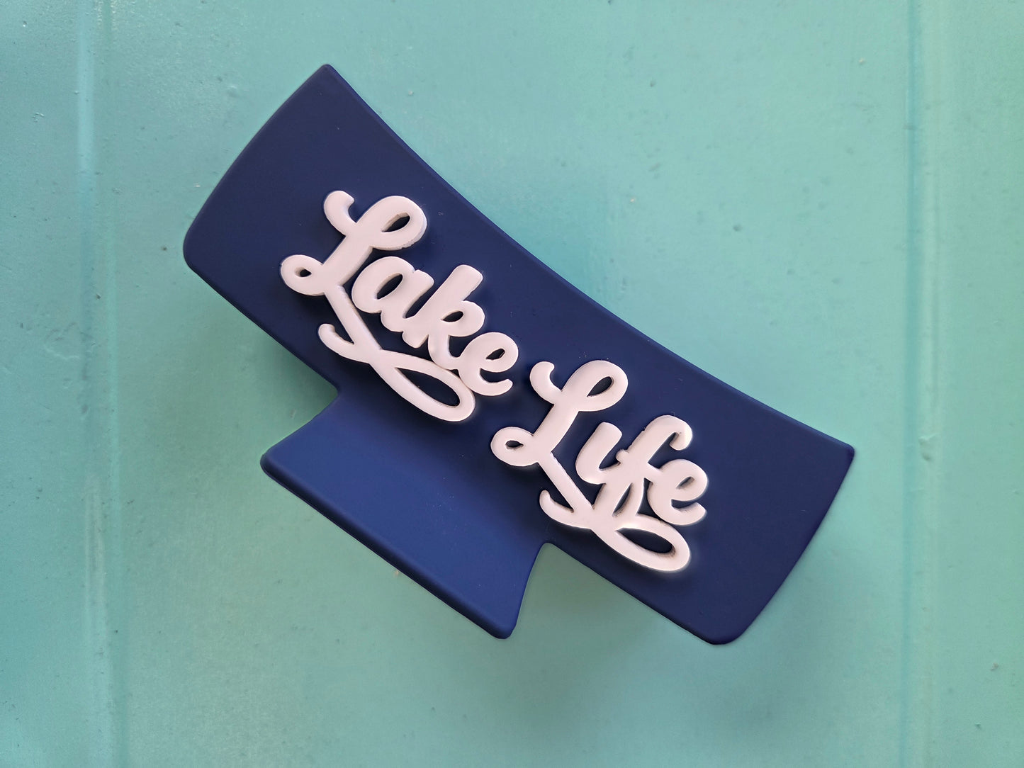Lake Life Acrylic Hair Claw Clip