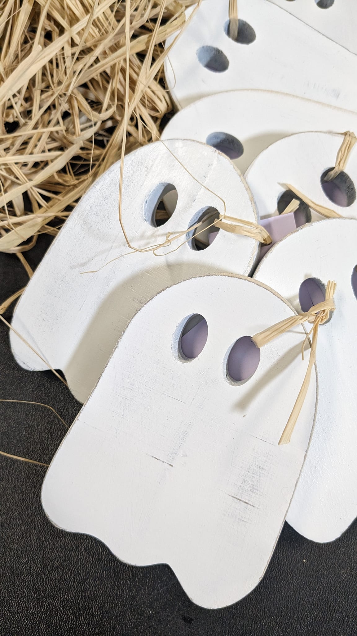 Set of 8 Wooden Ghost Cutouts – DIY Halloween Decor Refresh