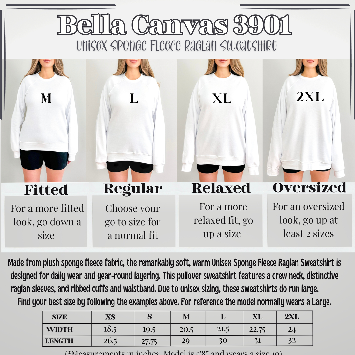 Volleyball Stacked | Madisonville Youth Boosters | MYB | Raglan Bella & Canvas Sweatshirt