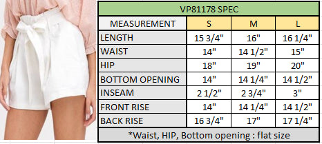 Waist Tie Shorts | Classy Shorts | Pin - Tuck | High Rise