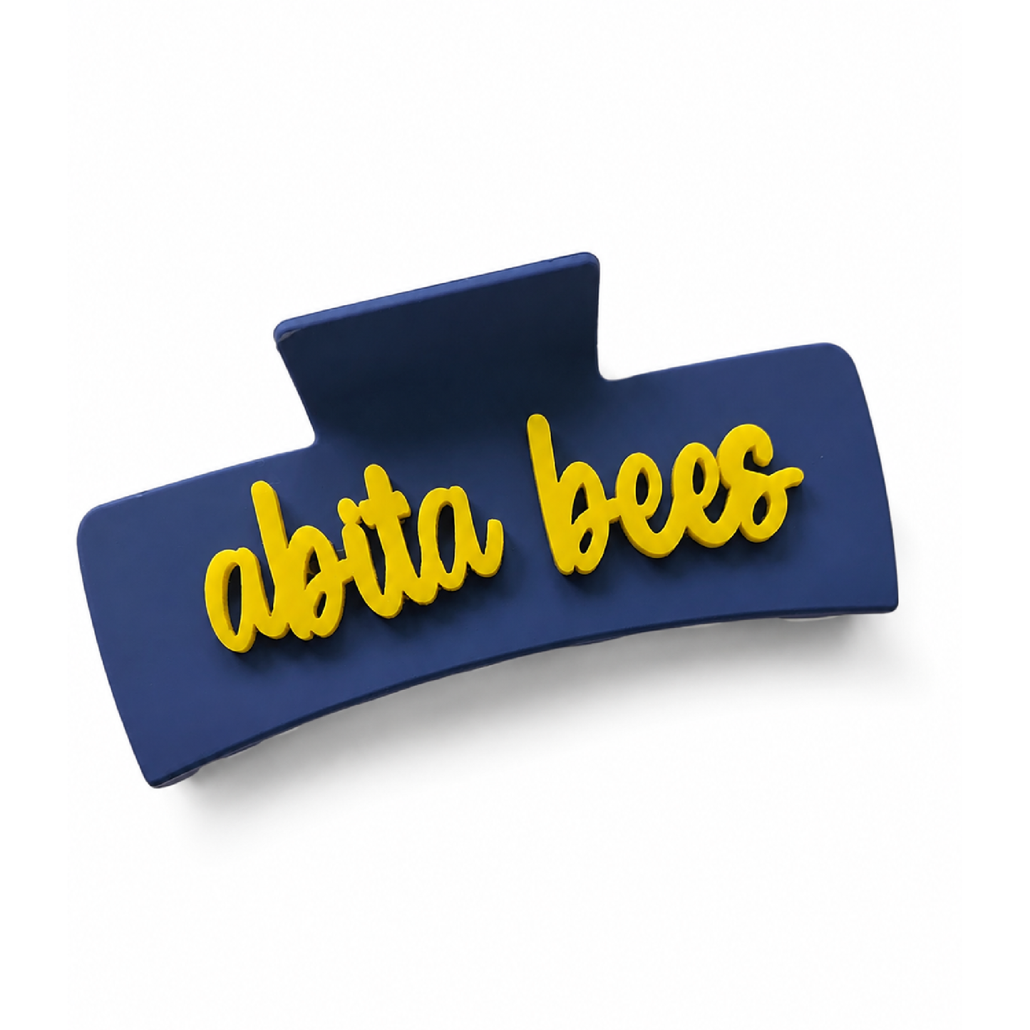 Large Abita Springs Elementary Acrylic Hair Accessory Double Sided Claw Clips