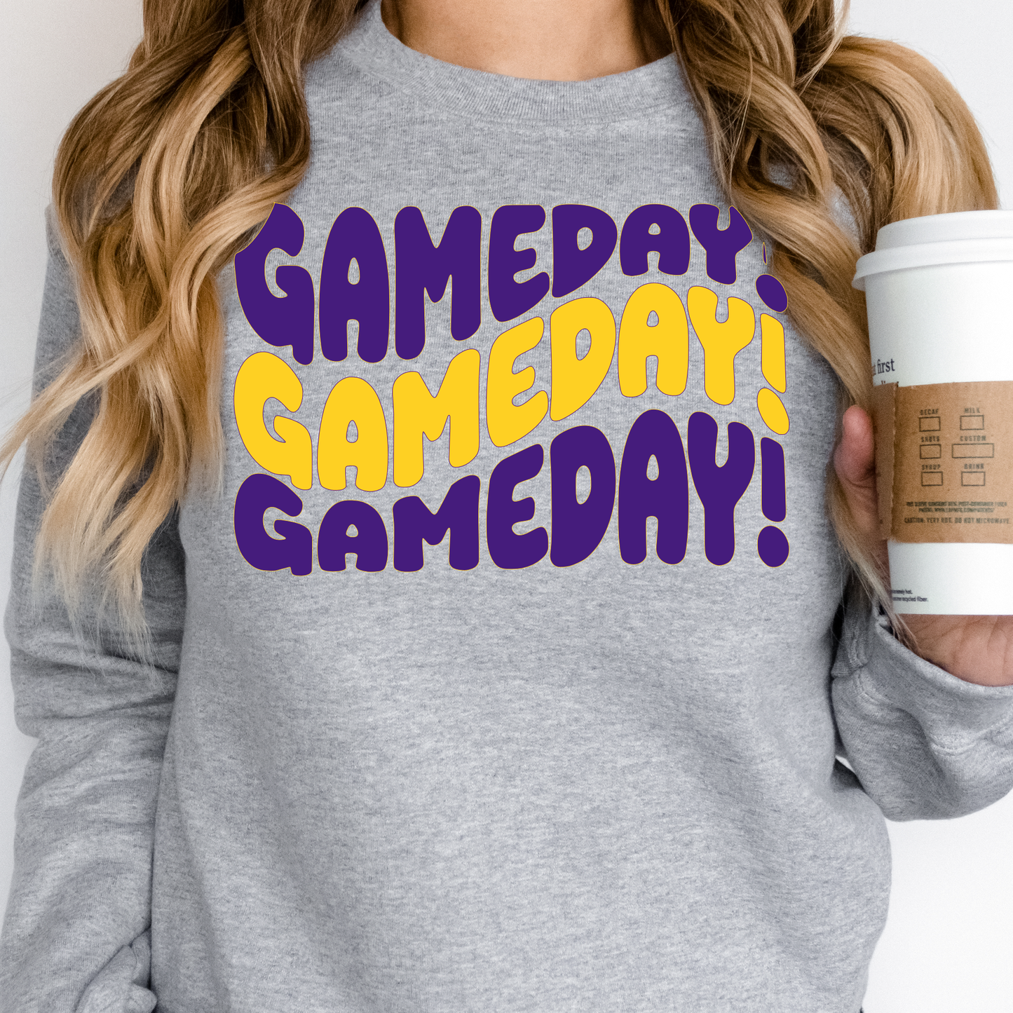 Groovy LSU GAME DAY Sweatshirt