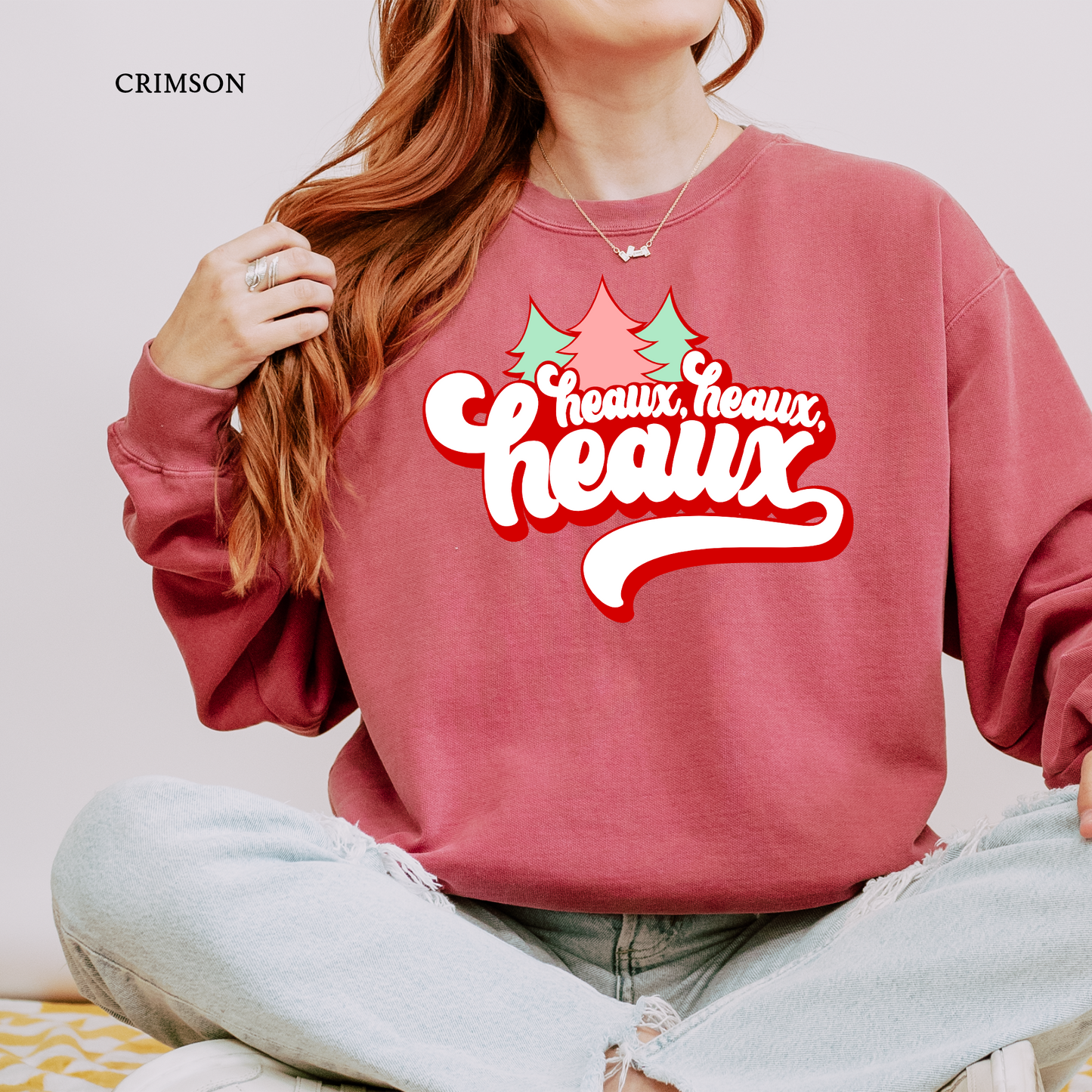 Heaux Heaux Heaux Christmas Tree Tee | Christmas Comfort Color Sweatshirts