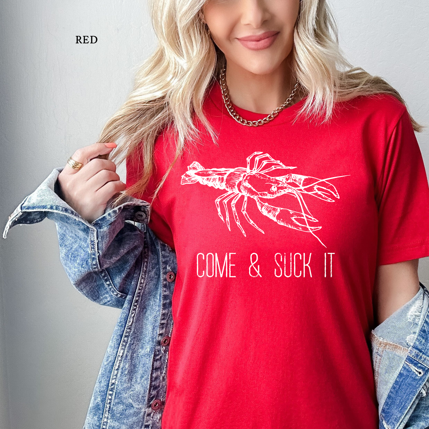 Come & Suck It | Crawfish | Short Sleeve Tee