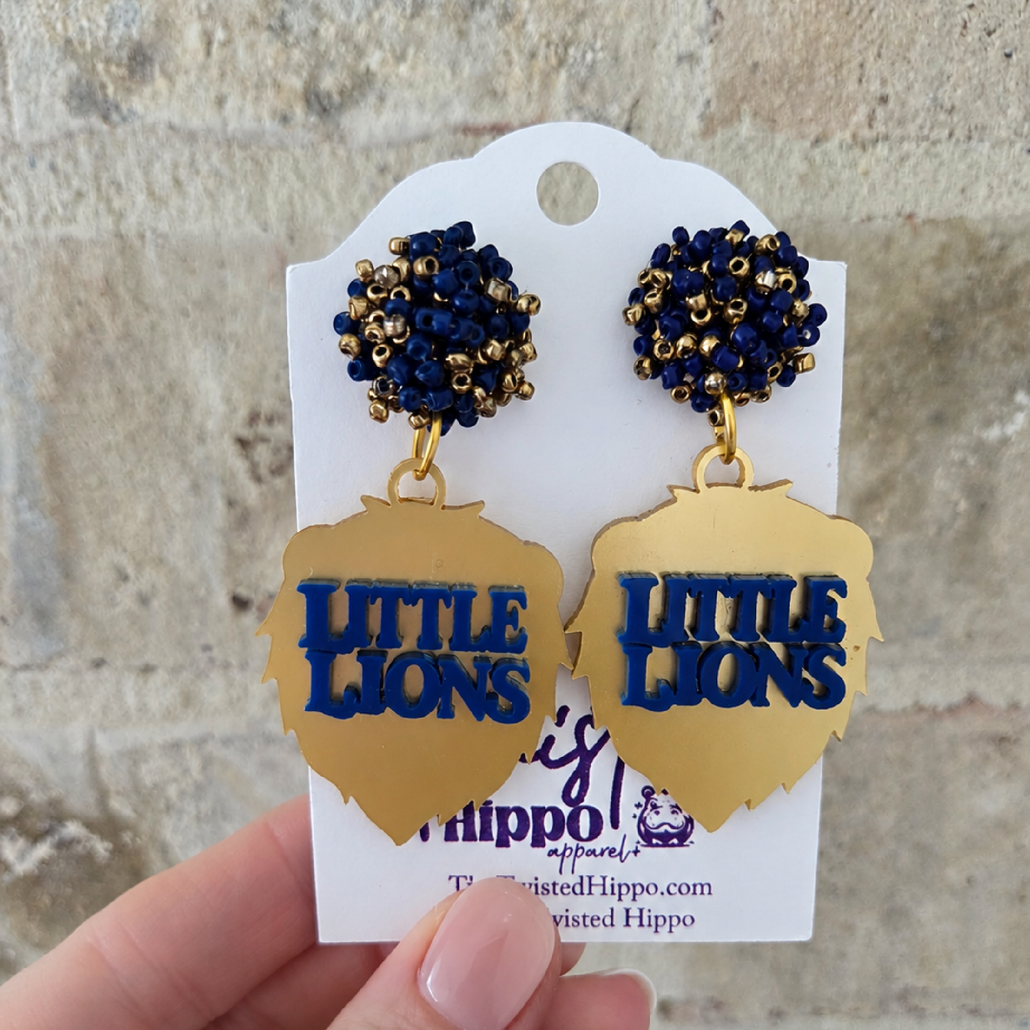 Little Lions Acrylic Dangle Earrings