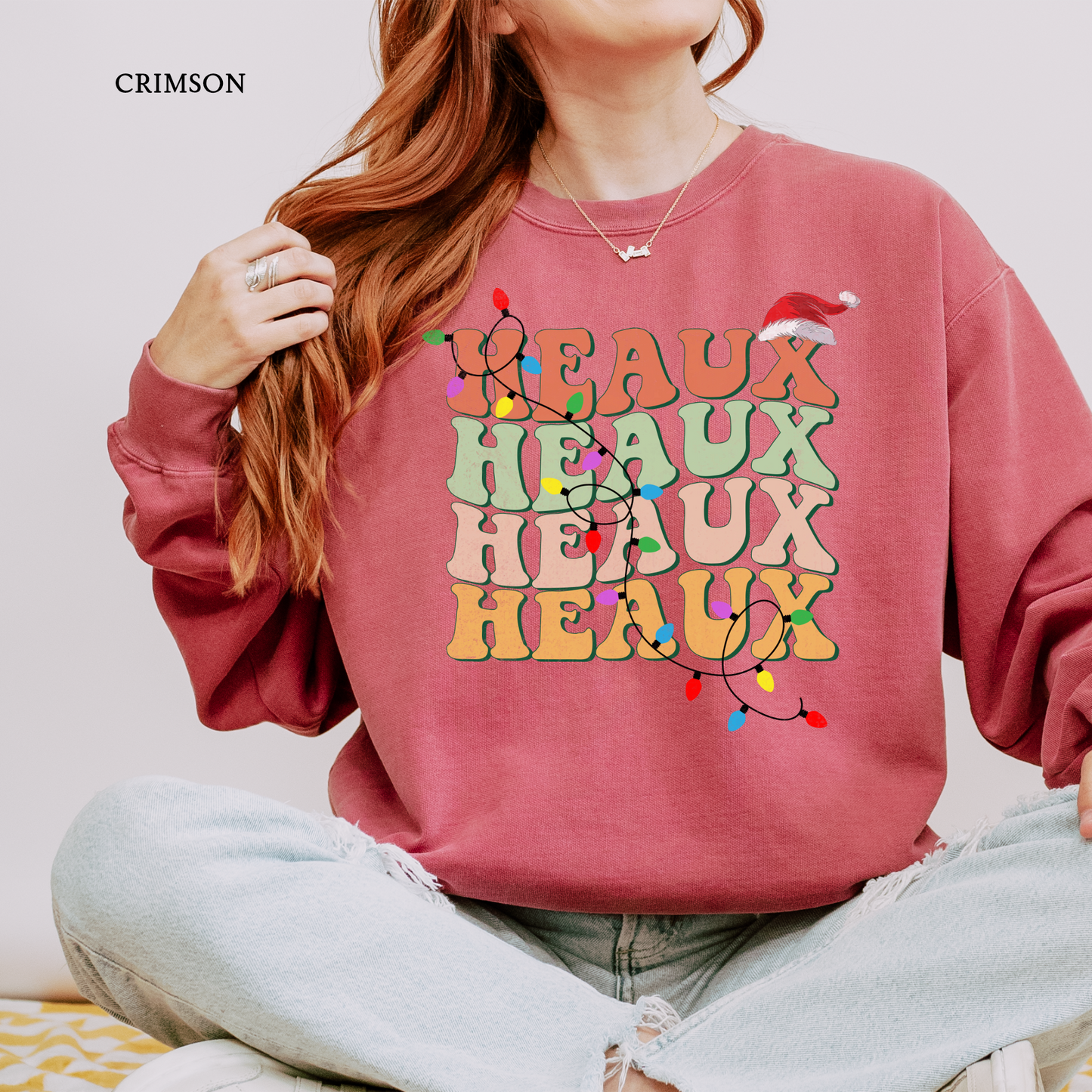 Heaux Heaux Heaux Cajun Christmas Tee| Christmas Comfort Color Sweatshirts