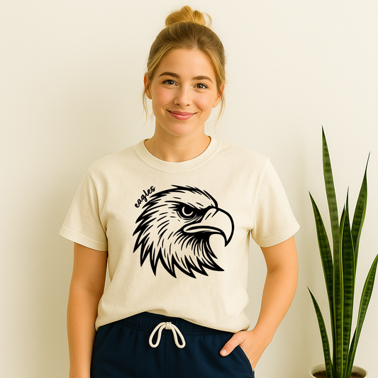 Eagles Hand-Drawn Line Art T-Shirt