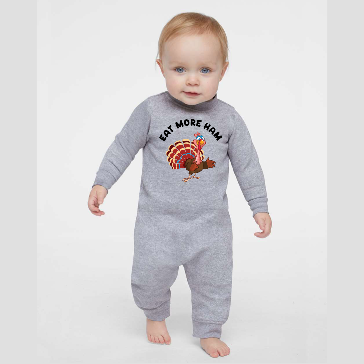 Eat More Ham | Thanksgiving | Infant One Piece Romper