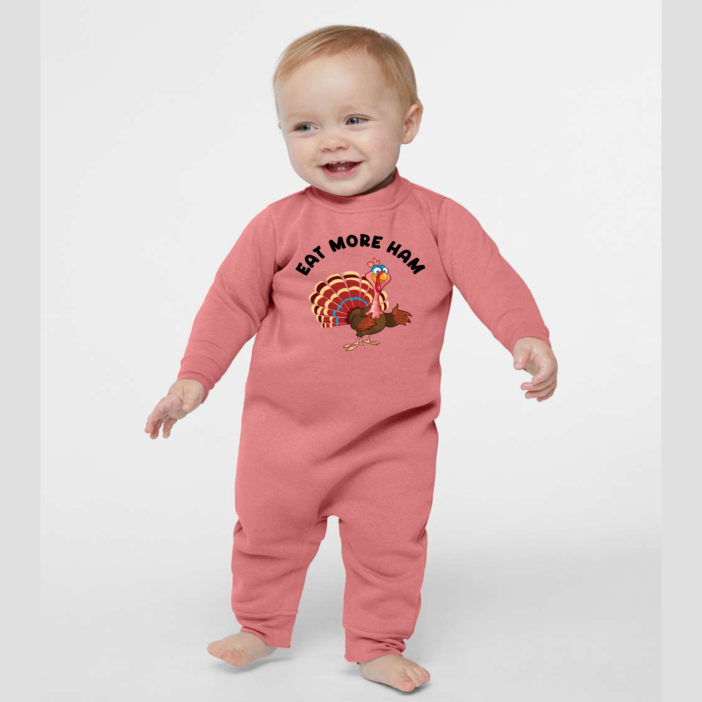 Eat More Ham | Thanksgiving | Infant One Piece Romper