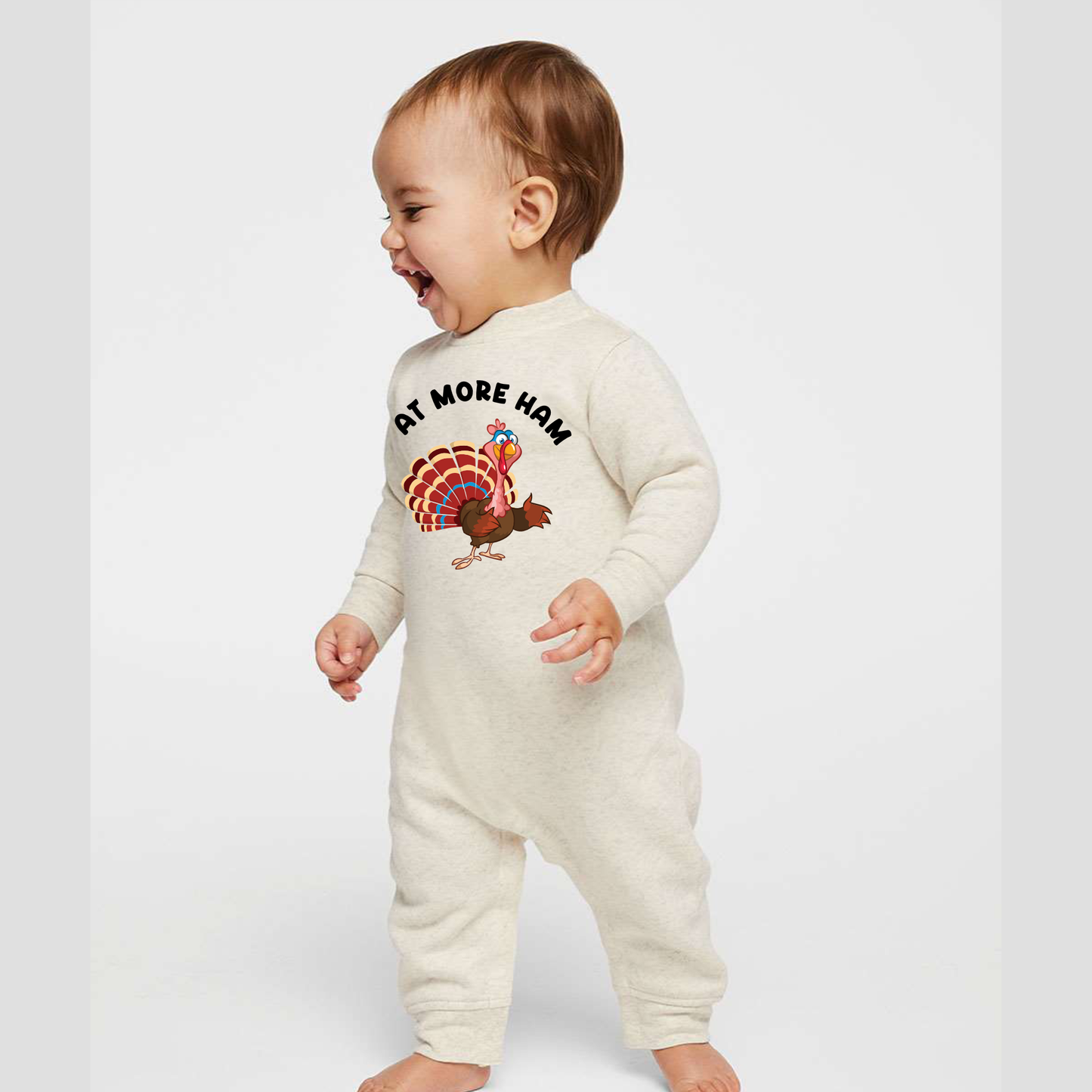 Eat More Ham | Thanksgiving | Infant One Piece Romper