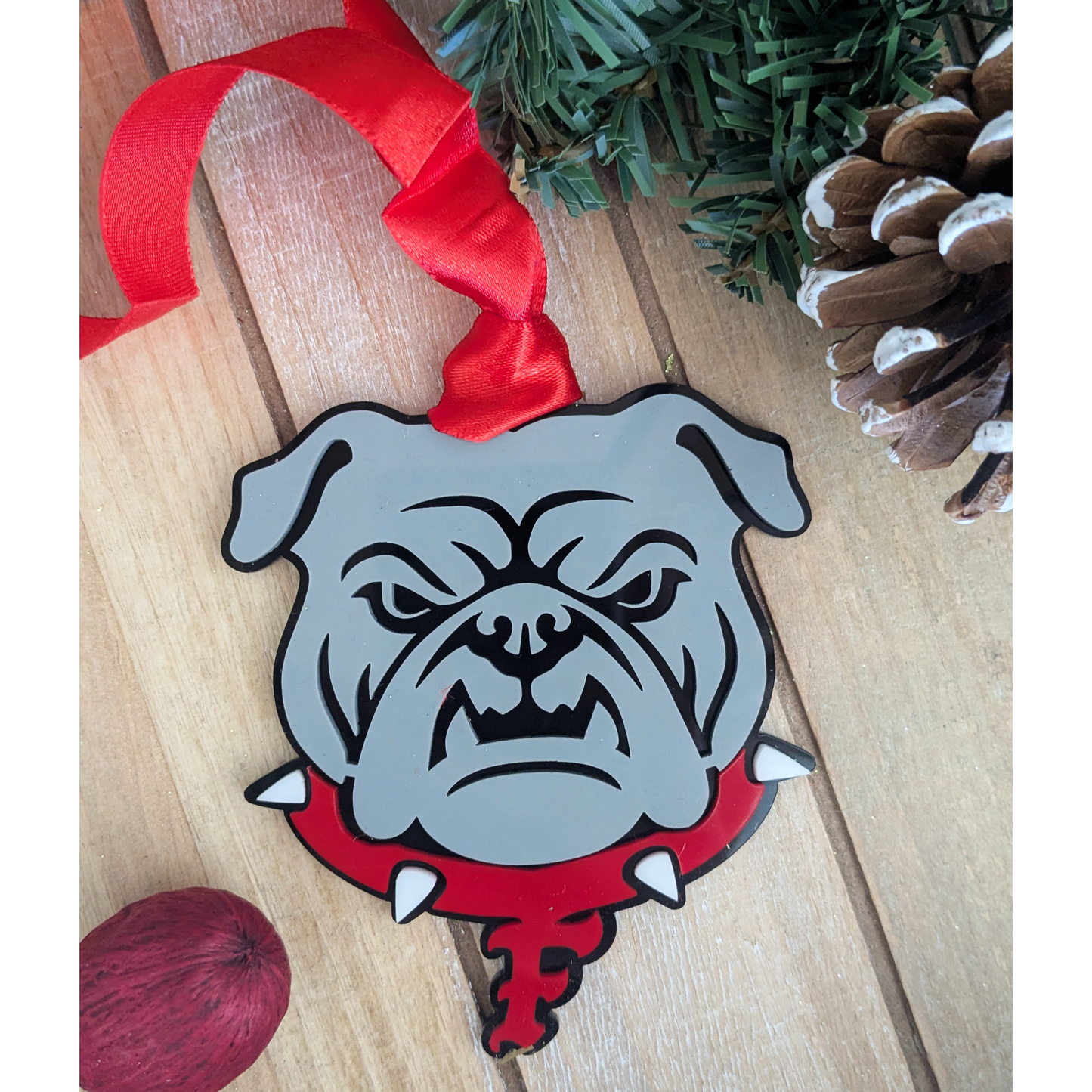 Fontainebleau High School Bulldogs Christmas Holiday Keepsake Ornament