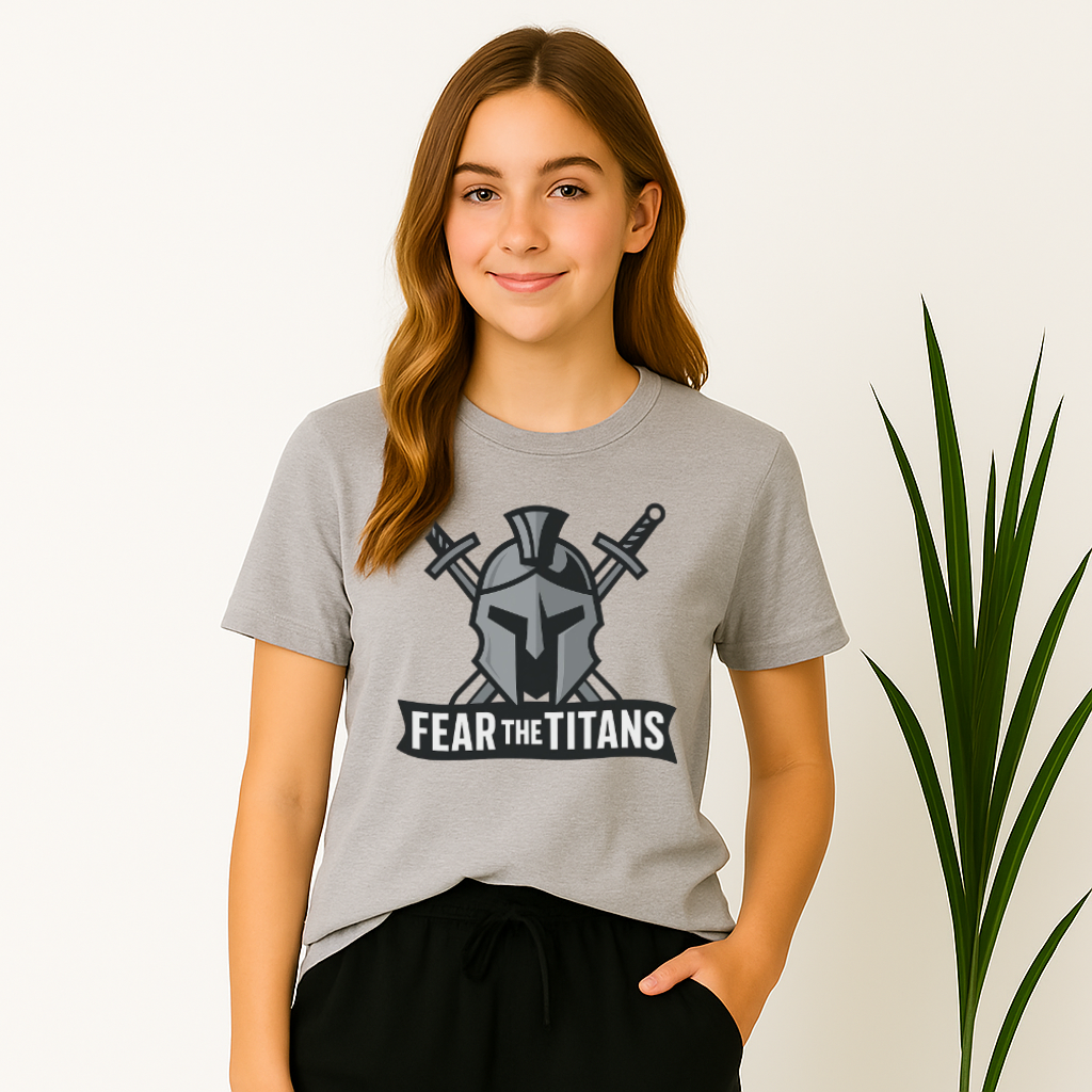 Fear the Titans Lakeshore Light silver tee