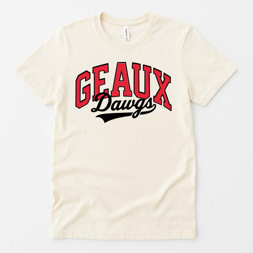 Bulldogs school pride Geaux Dawgs tee