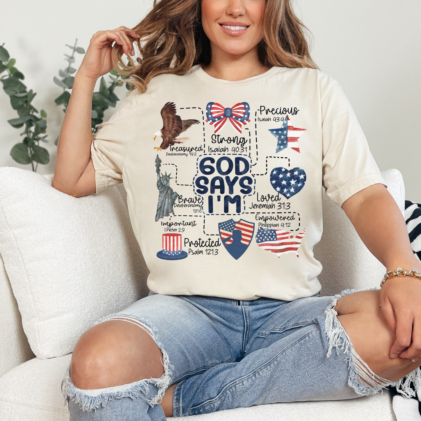 God Says I am | 4th of July | Patriotic | USA | Kids & Adults