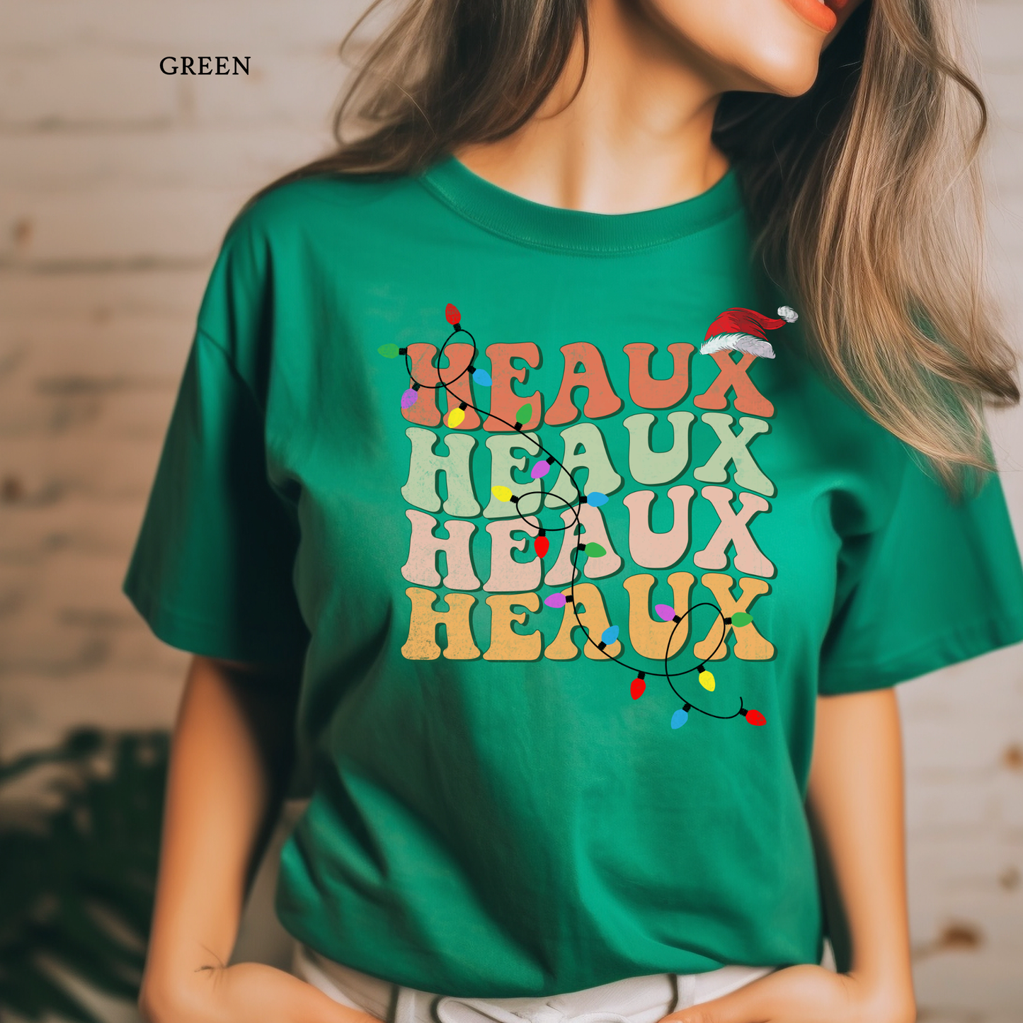 Heaux Heaux Heaux Cajun Christmas Tee | Kids & Adults