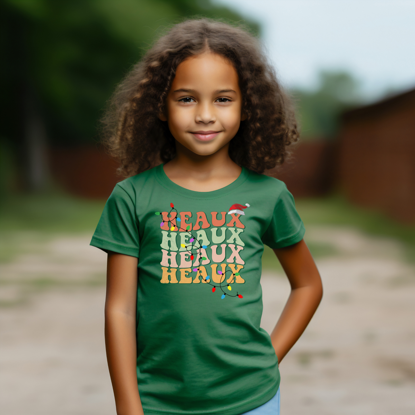 Heaux Heaux Heaux Cajun Christmas Tee | Kids & Adults