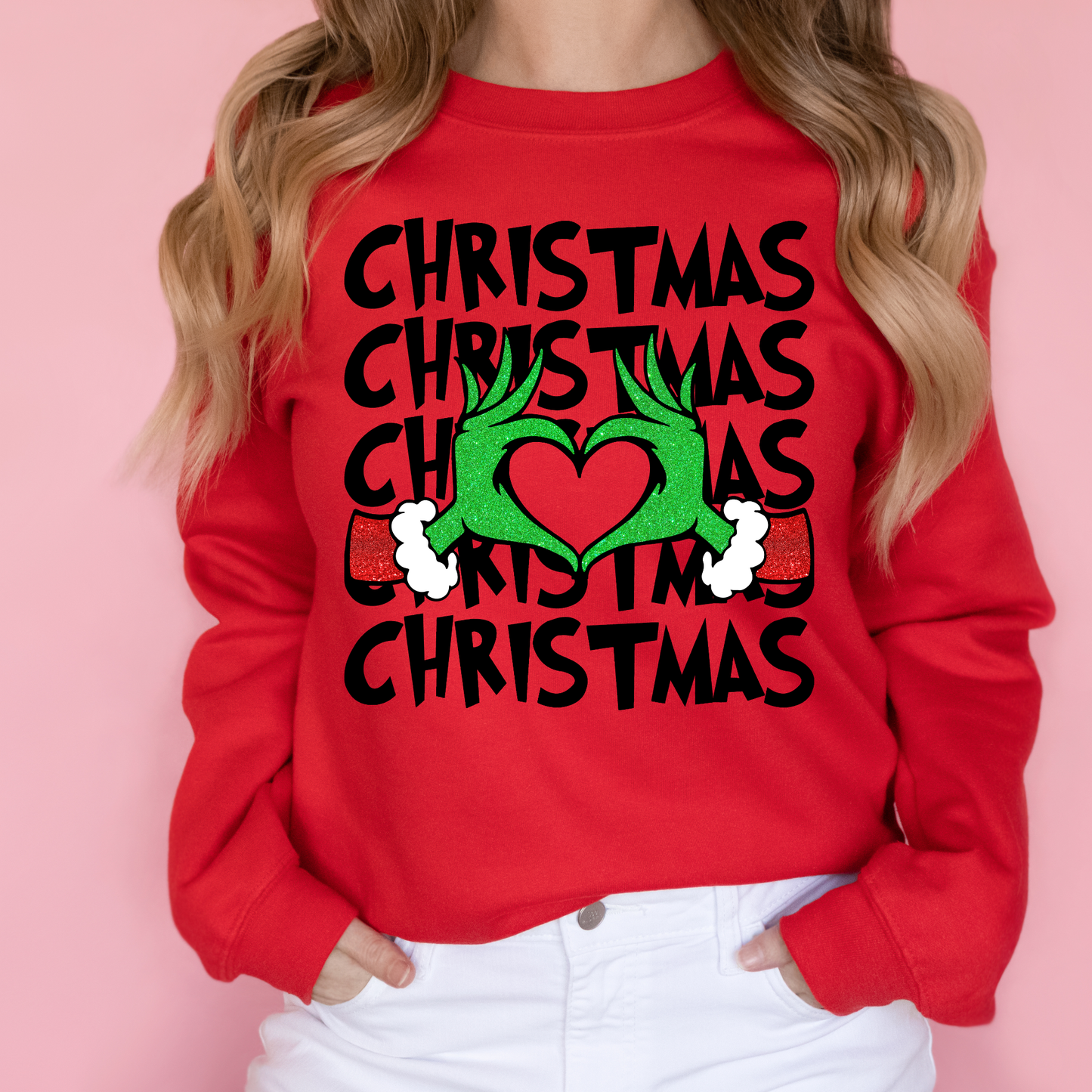 Heart Grew 3 Sizes | Christmas Independent Trading Comp. Sweatshirts