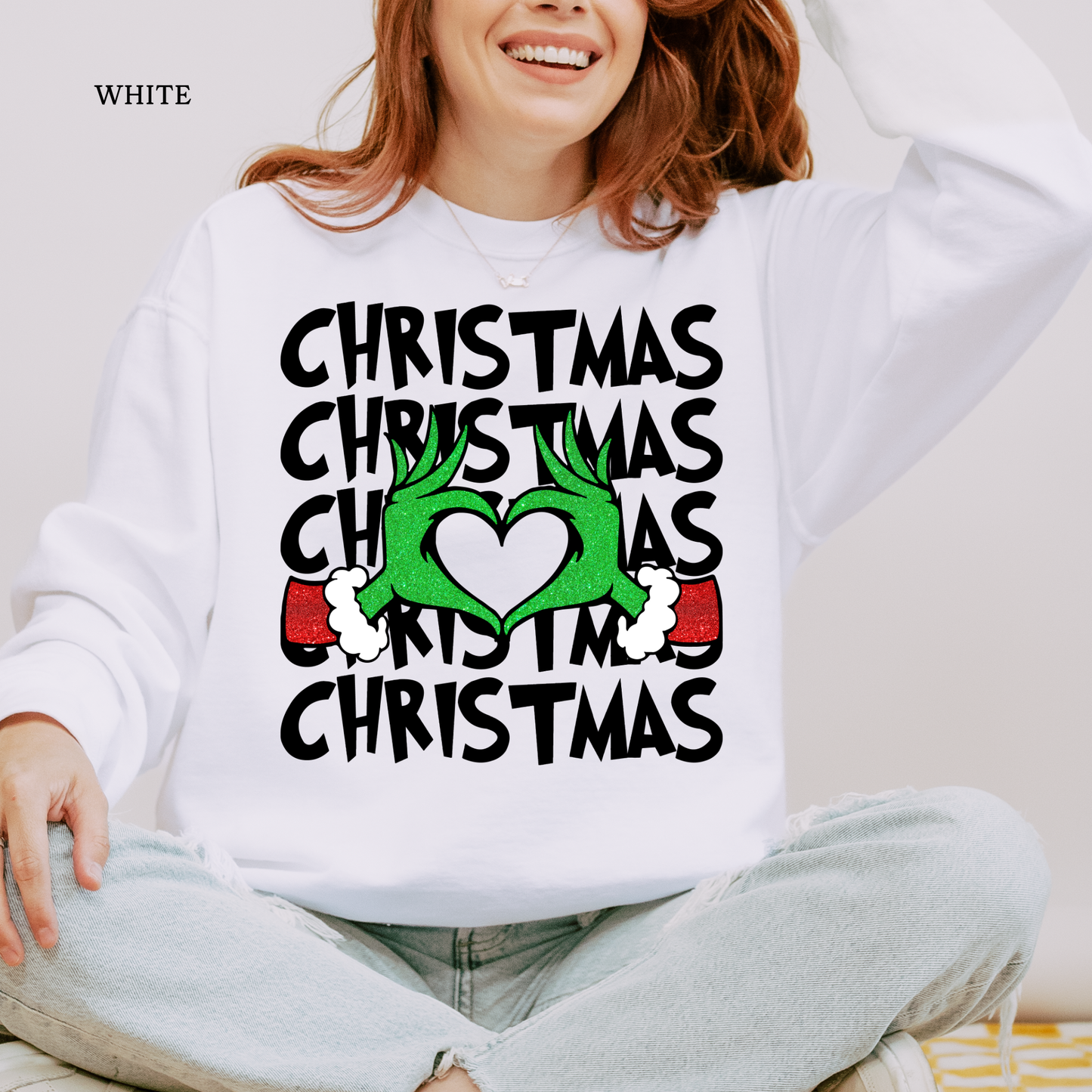 Heart Grew 3 Sizes | Christmas Independent Trading Comp. Sweatshirts