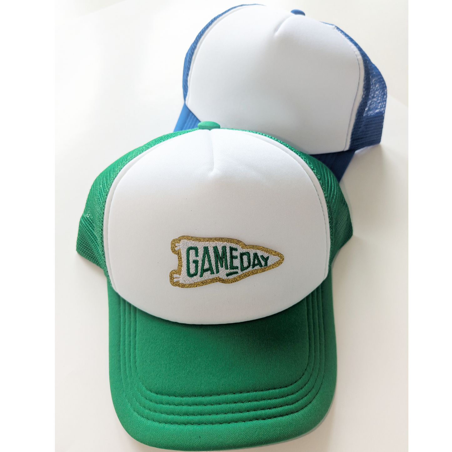 Game Day Patch Trucker Mesh Hats | Green GAME DAY Patch