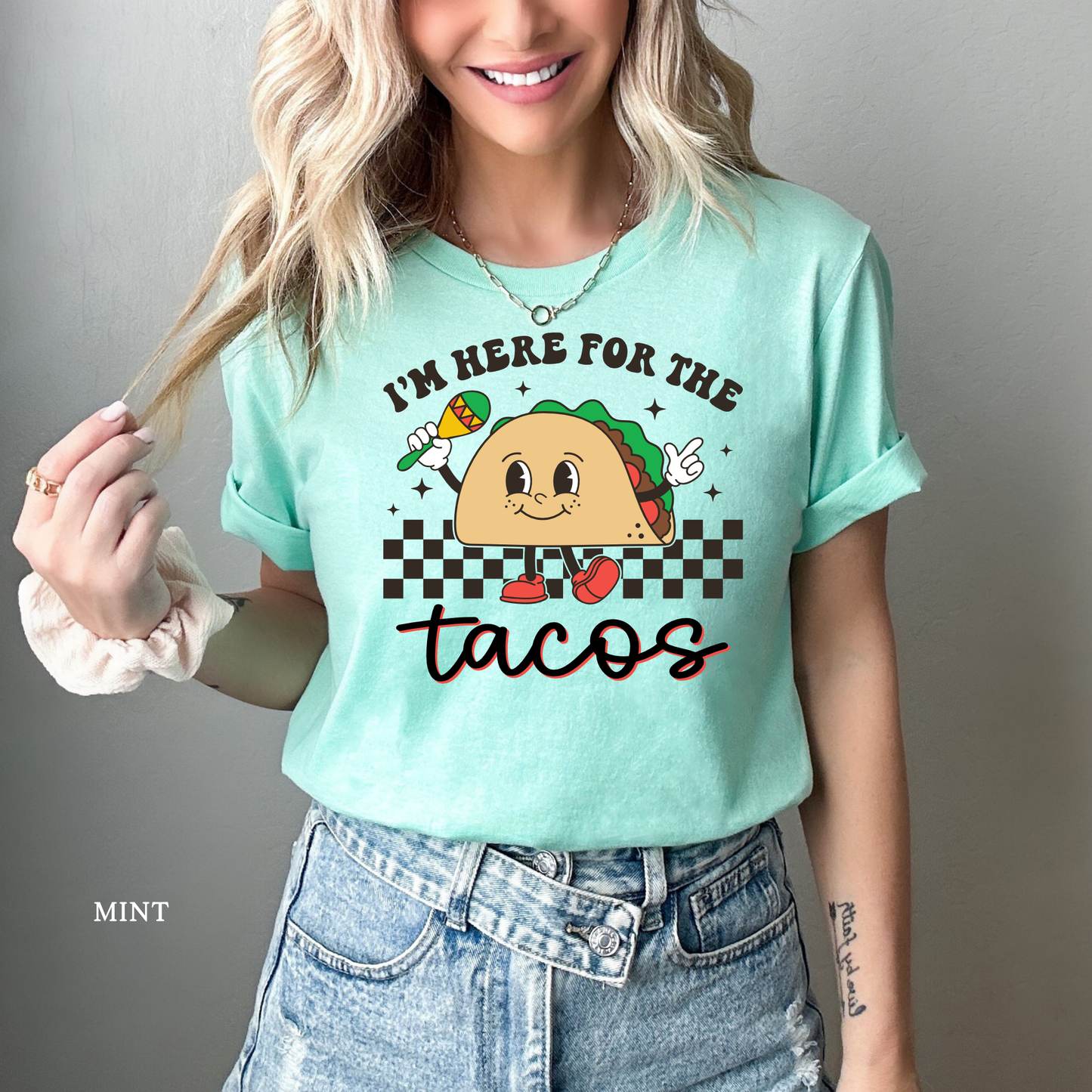 Taco Tuesday shirt with bold text and playful design