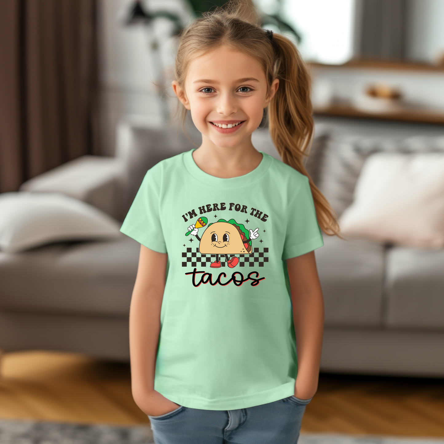 Funny kids shirt perfect for taco Tuesday or school events