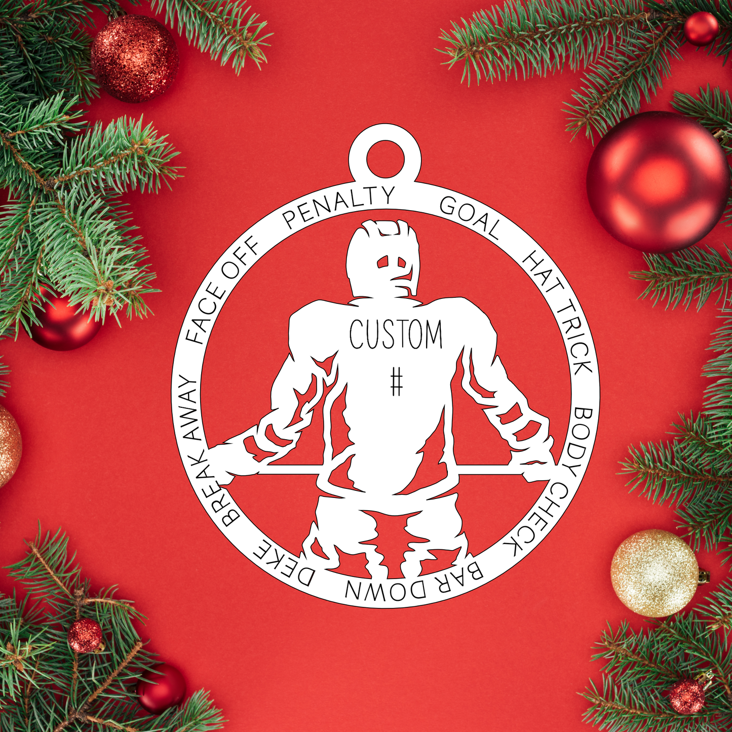 Custom Hockey | Christmas Ornaments