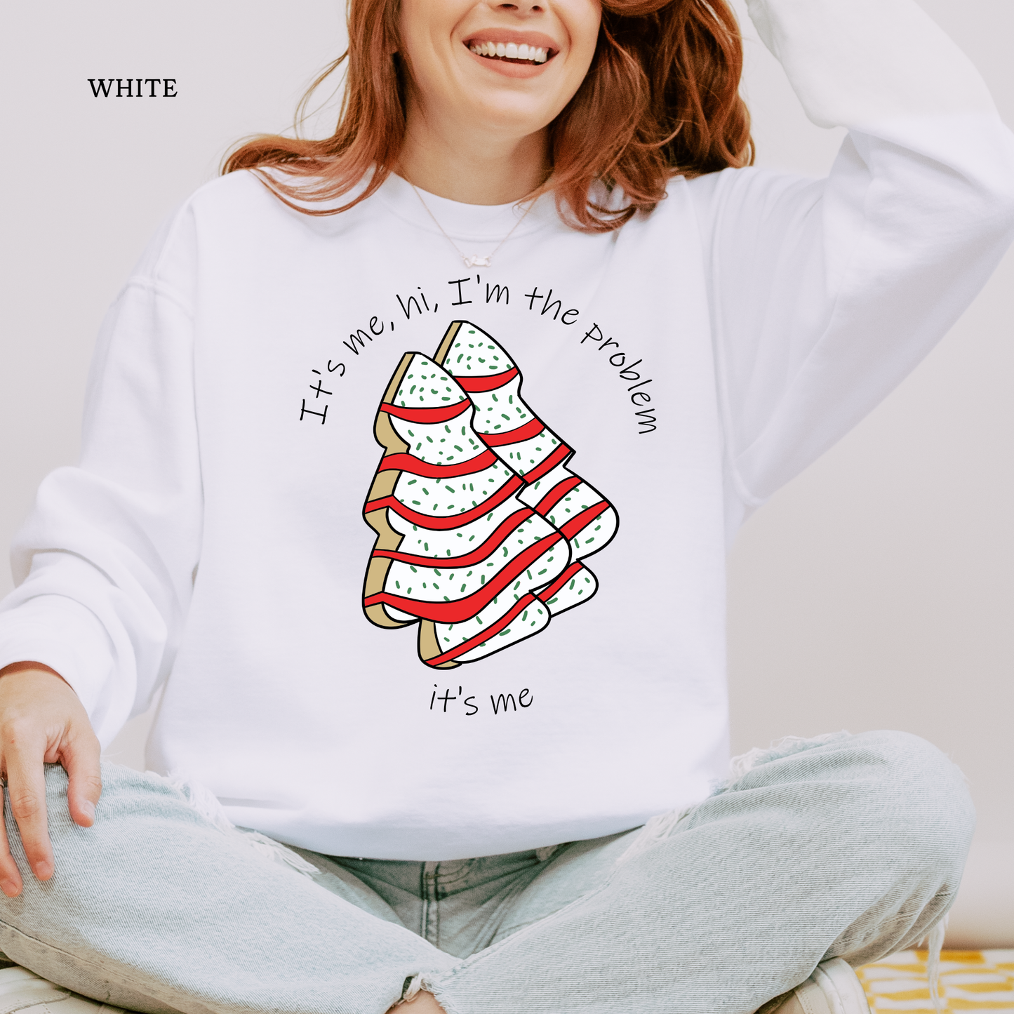 I'm the Problem _ Christmas Cakes | Christmas Comfort Color Sweatshirts