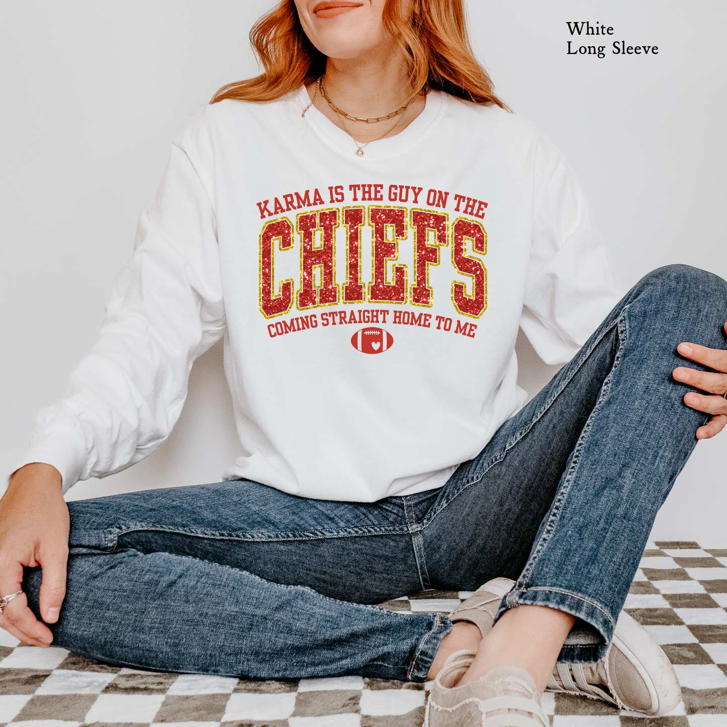 Karma is The Guy on the Chiefs | Unisex Comfort Color Long Sleeve Graphic Tees | Adults
