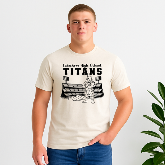 Lakeshore Titans Friday Night Lights T-Shirt – Game Day Stadium Mascot Tee