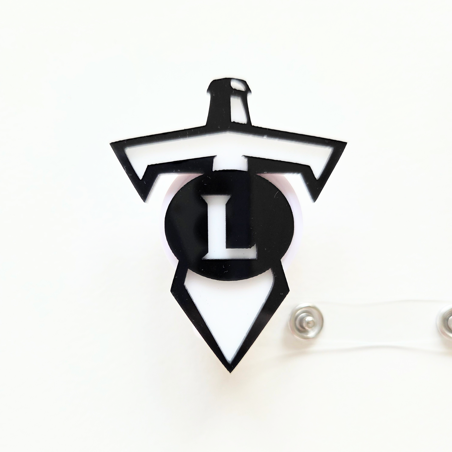 Lakeshore High Titans Acrylic Belt Clip Retractable Badge Reel