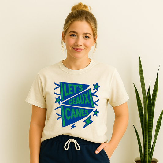 Geaux Canes banner design T-shirt for Fontainebleau Jr High