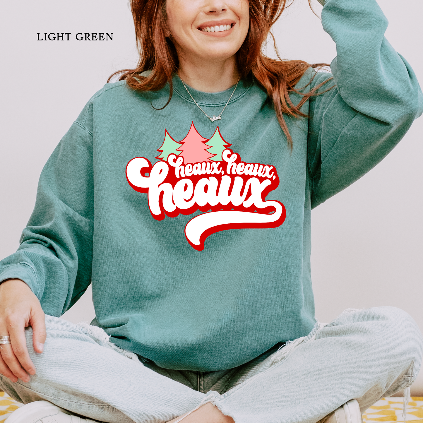 Heaux Heaux Heaux Christmas Tree Tee | Christmas Comfort Color Sweatshirts
