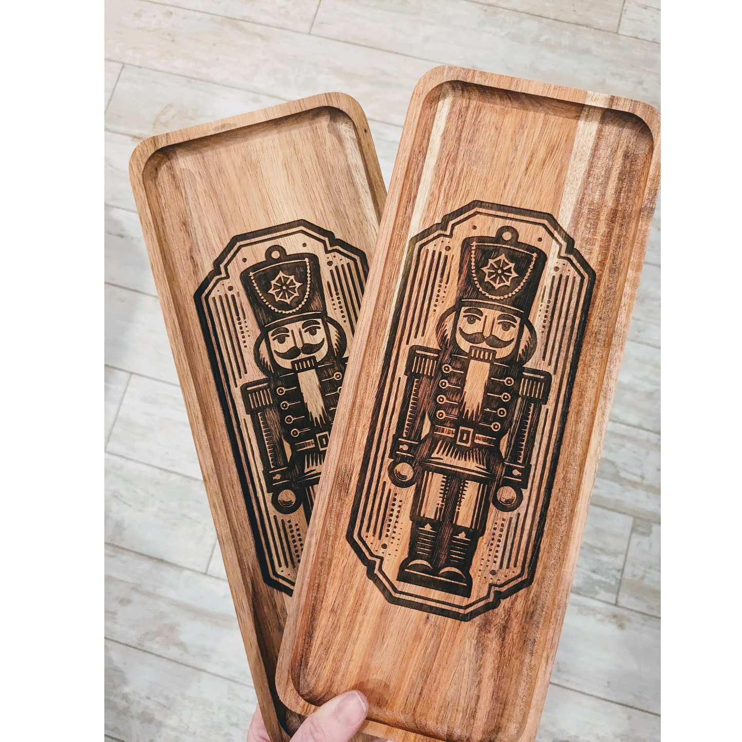 Nutcracker Serving Tray | Charcuterie Boards | Acacia Wood