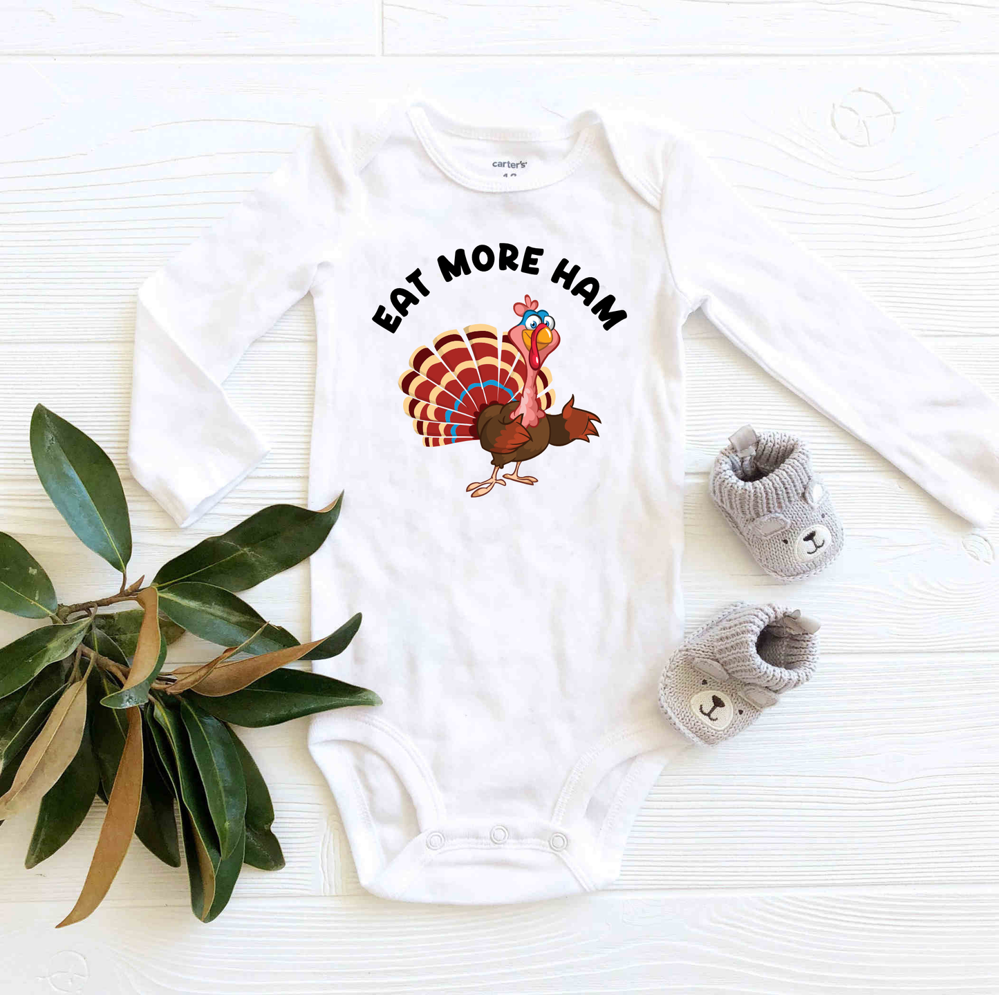 Eat More Ham| Thanksgiving | Infant Bodysuit