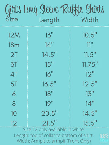 Ruffle Long Sleeve Red Boutique Top | Babies & Kids