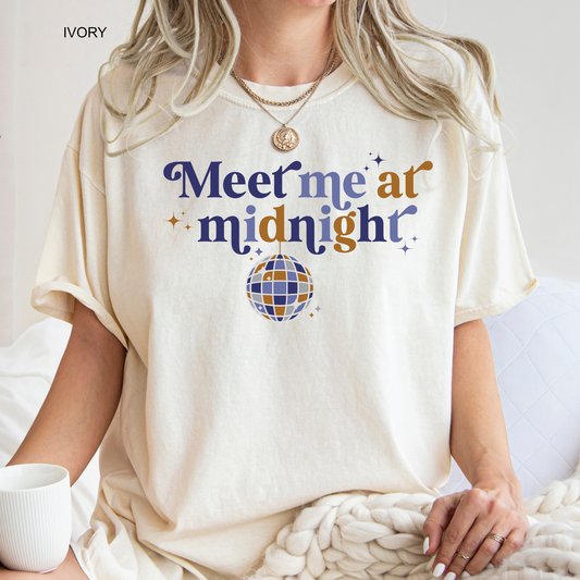 Meet Me at Midnight | New Year's Eve | Adult & Youth Comfort Colors Tee