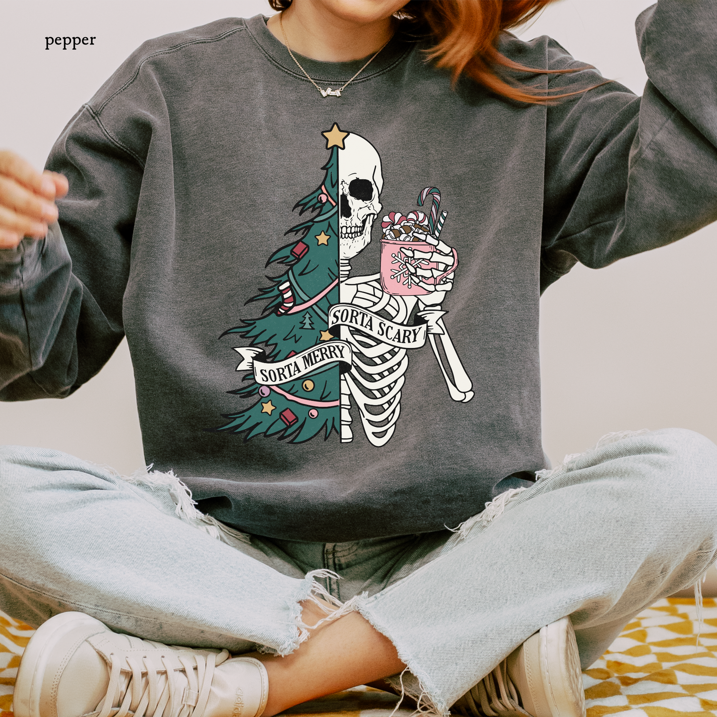 Sort of Merry Sort of Scary | Christmas Comfort Color Sweatshirts