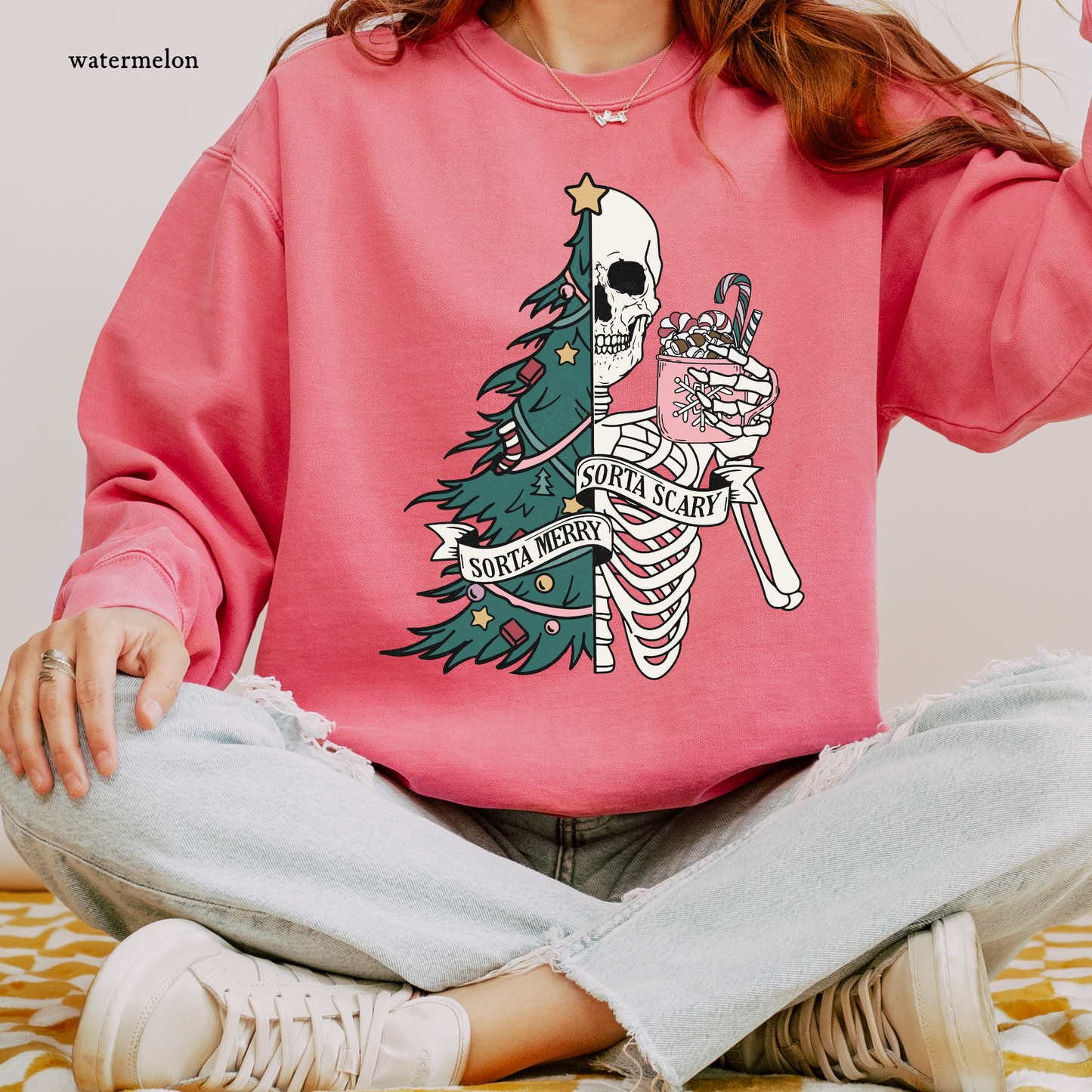 Sort of Merry Sort of Scary | Christmas Comfort Color Sweatshirts