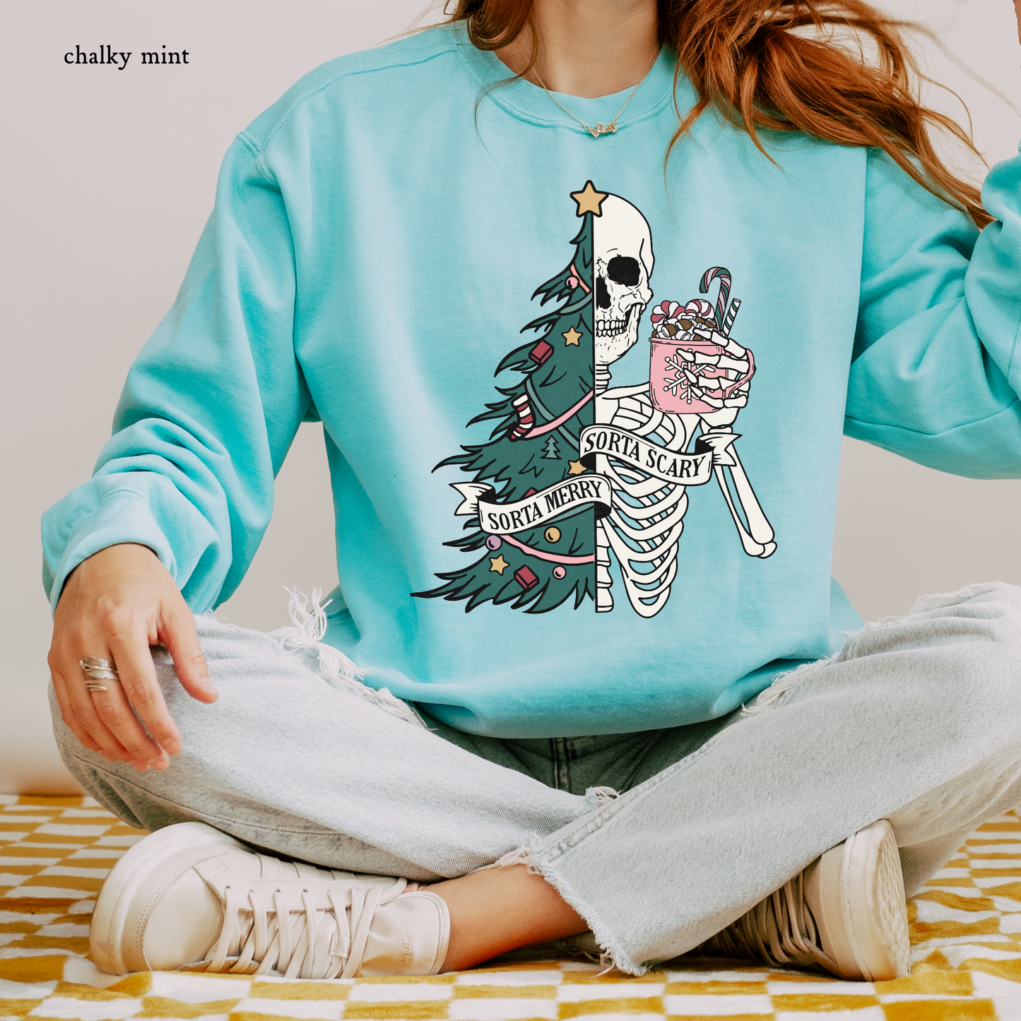 Sort of Merry Sort of Scary | Christmas Comfort Color Sweatshirts
