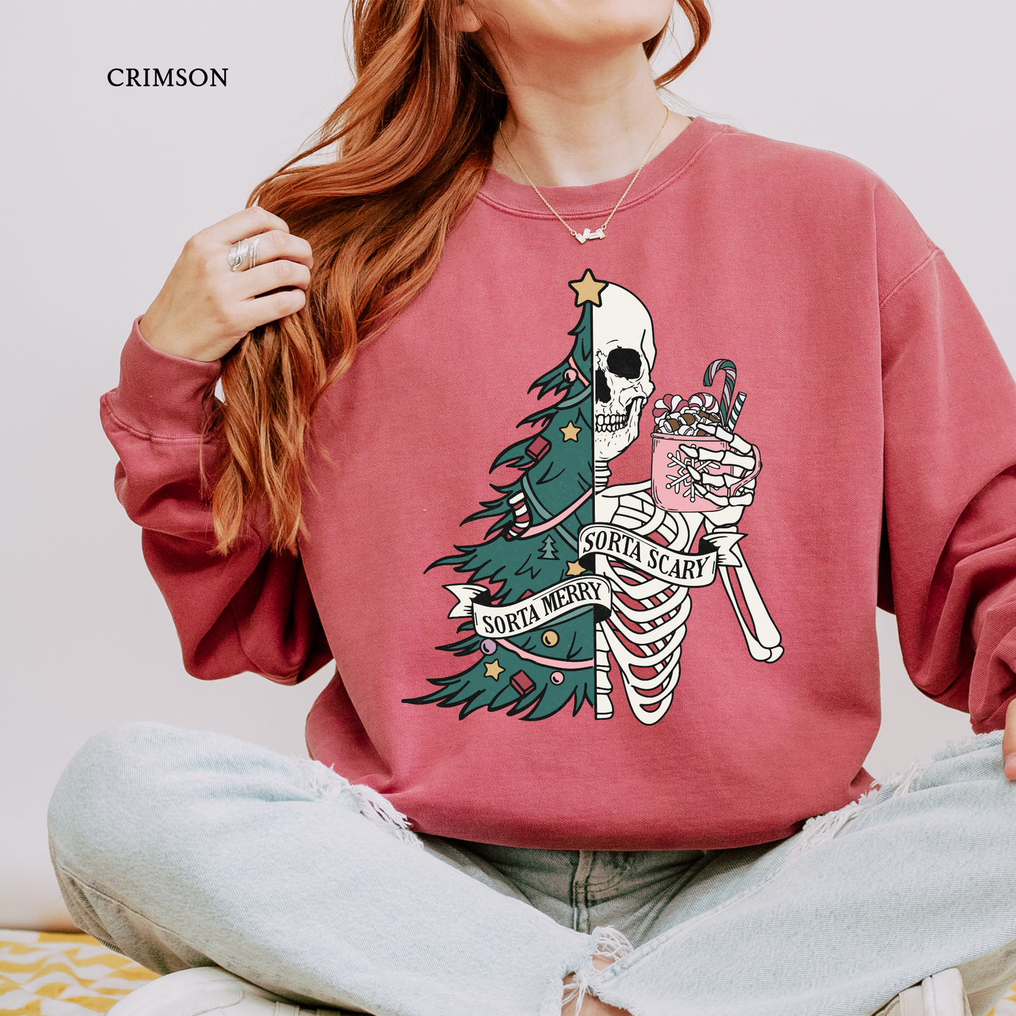 Sort of Merry Sort of Scary | Christmas Comfort Color Sweatshirts