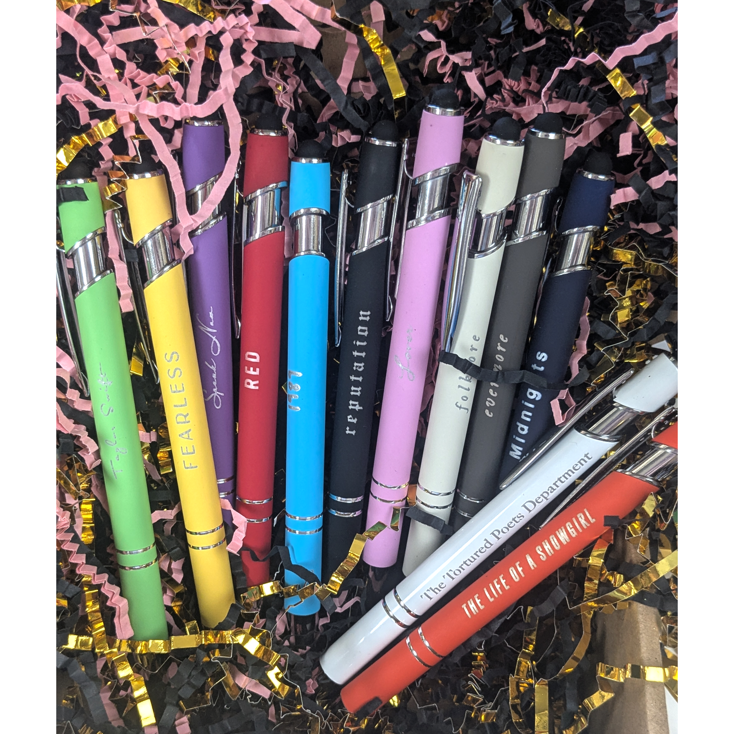 The 12 Eras Collector Stylus Pen Set â Swiftie Inspired Writing Collection