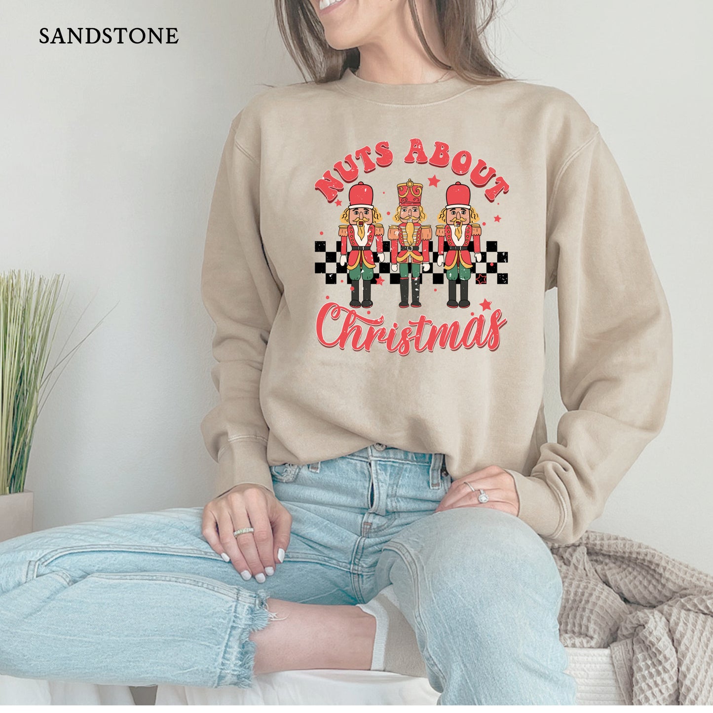 Nuts About Christmas (Distressed)| Christmas Independent Trading Comp. Sweatshirts