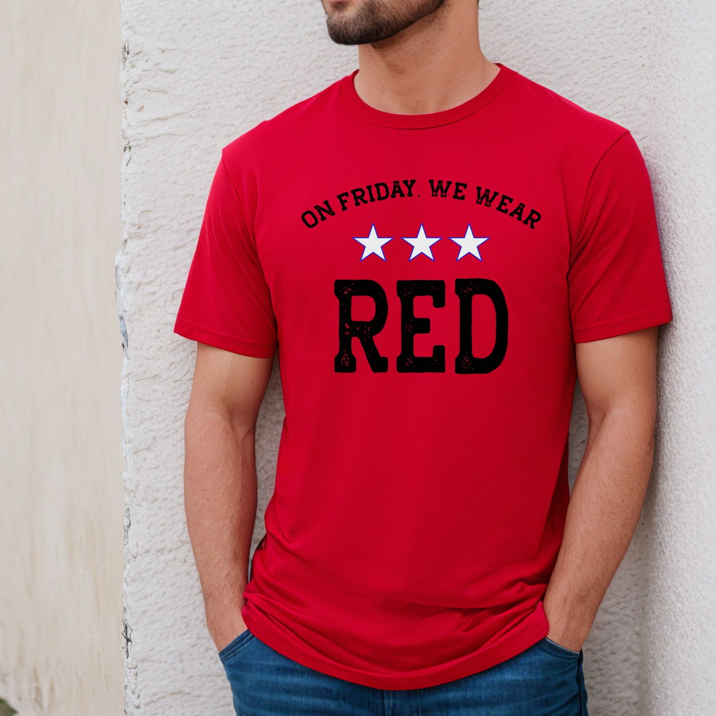 Stars - On Friday, We Wear RED | MOTMC | Month of the Military Child | Kids & Adults