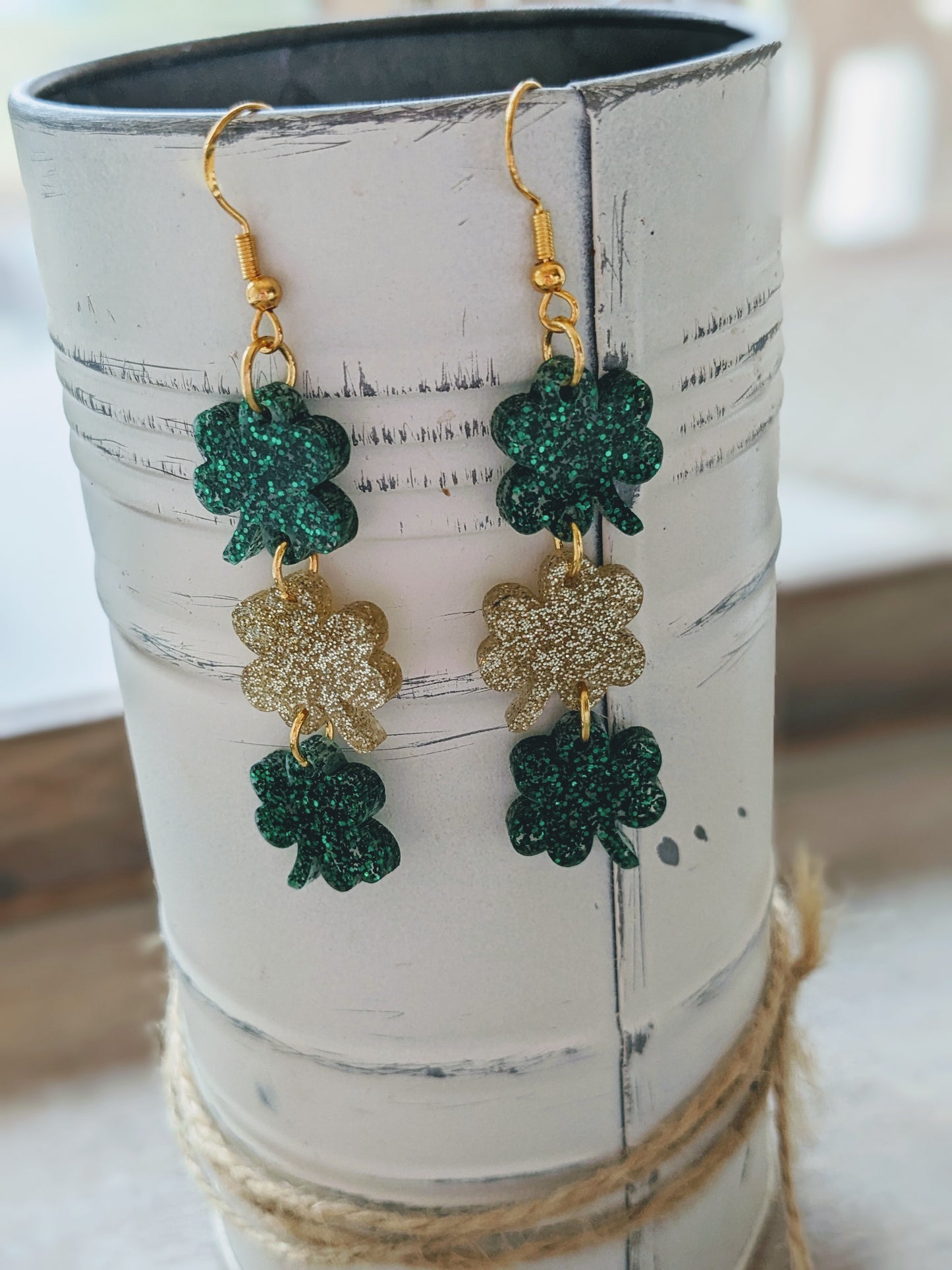 St. Patrick's Day Shamrock earrings