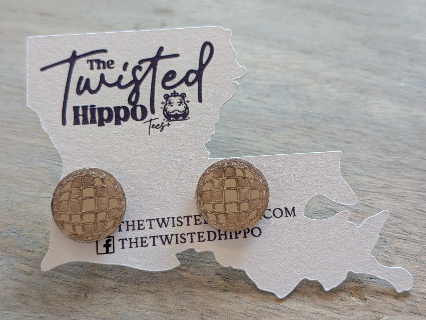 Disco Pink Mirror Acrylic | Hypoallergenic | Stud Earrings | Handmade