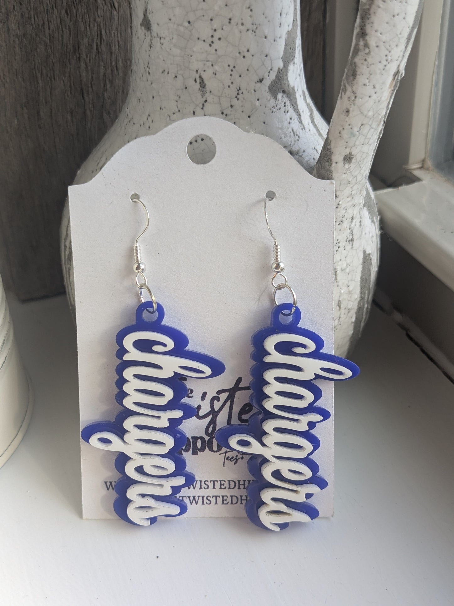 Charger Handmade Acrylic Earrings