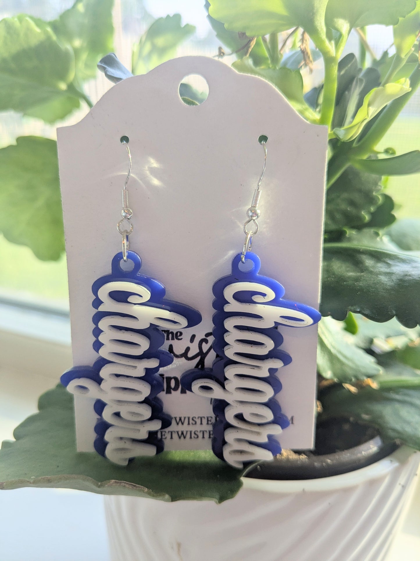 Charger Handmade Acrylic Earrings