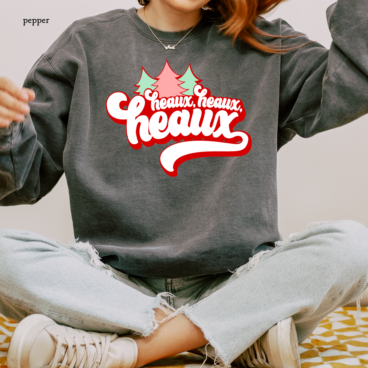 Heaux Heaux Heaux Christmas Tree Tee | Christmas Comfort Color Sweatshirts