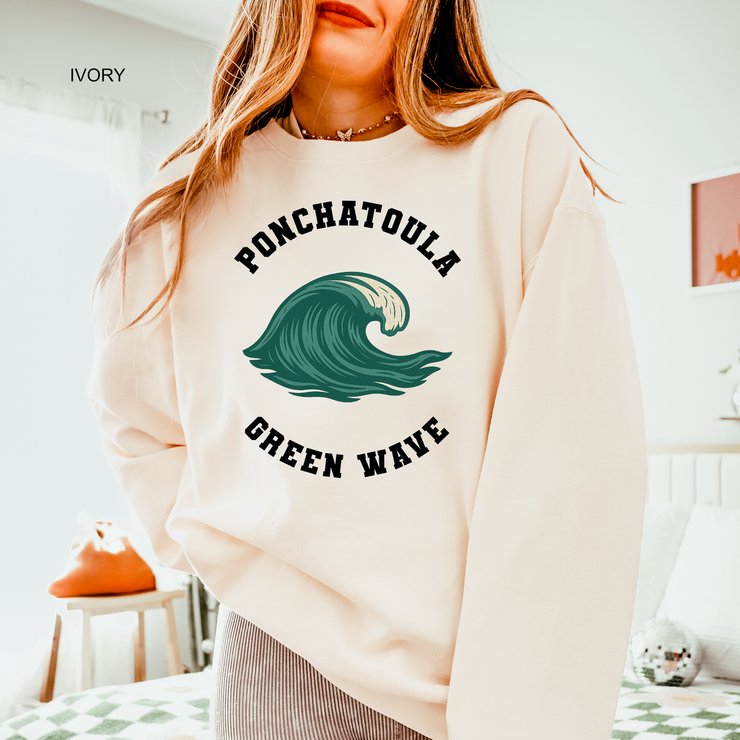 Ponchatoula Green Wave High School Spirit Sweatshirt